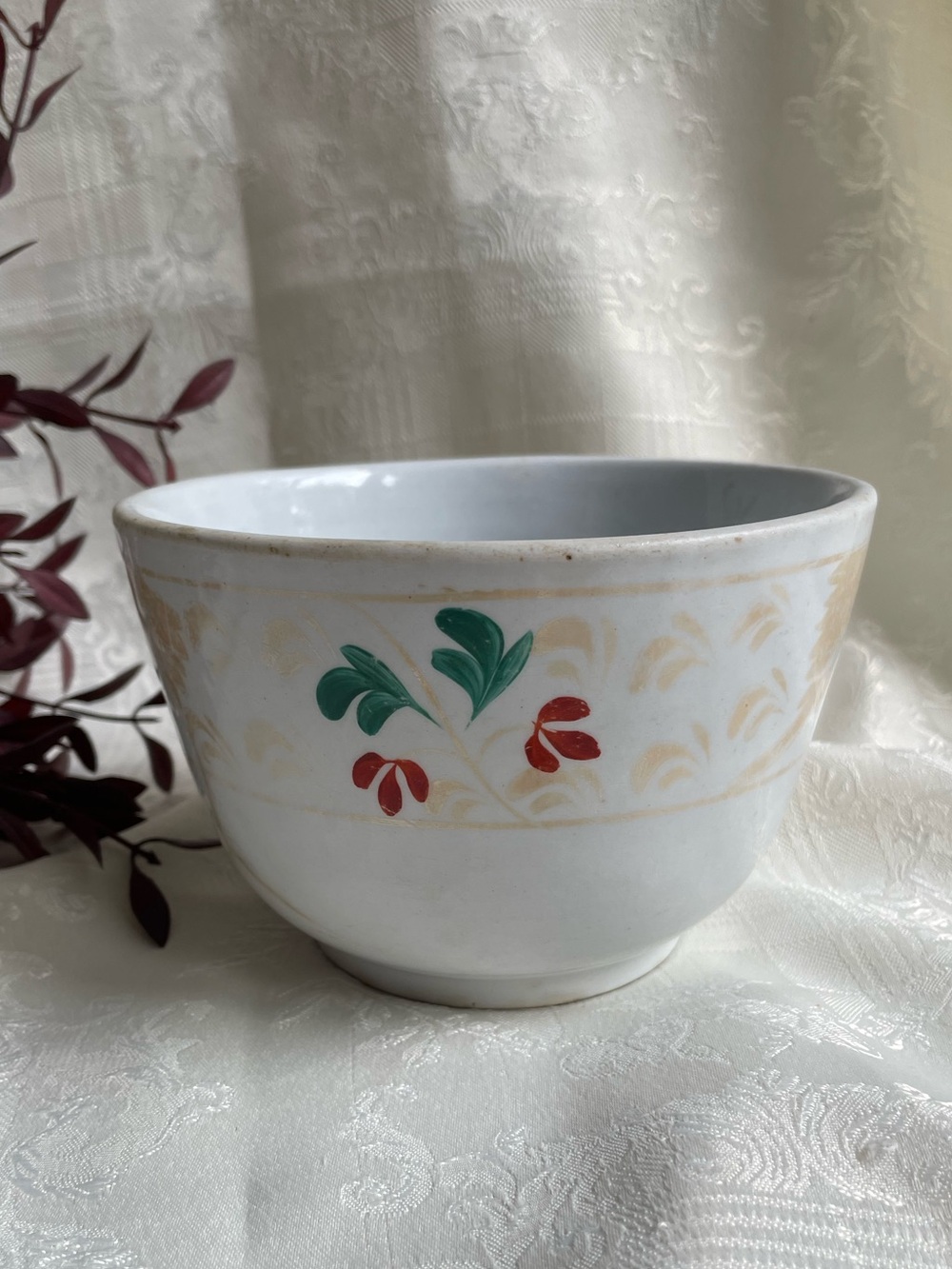Vintage shabby chic mixing bowl